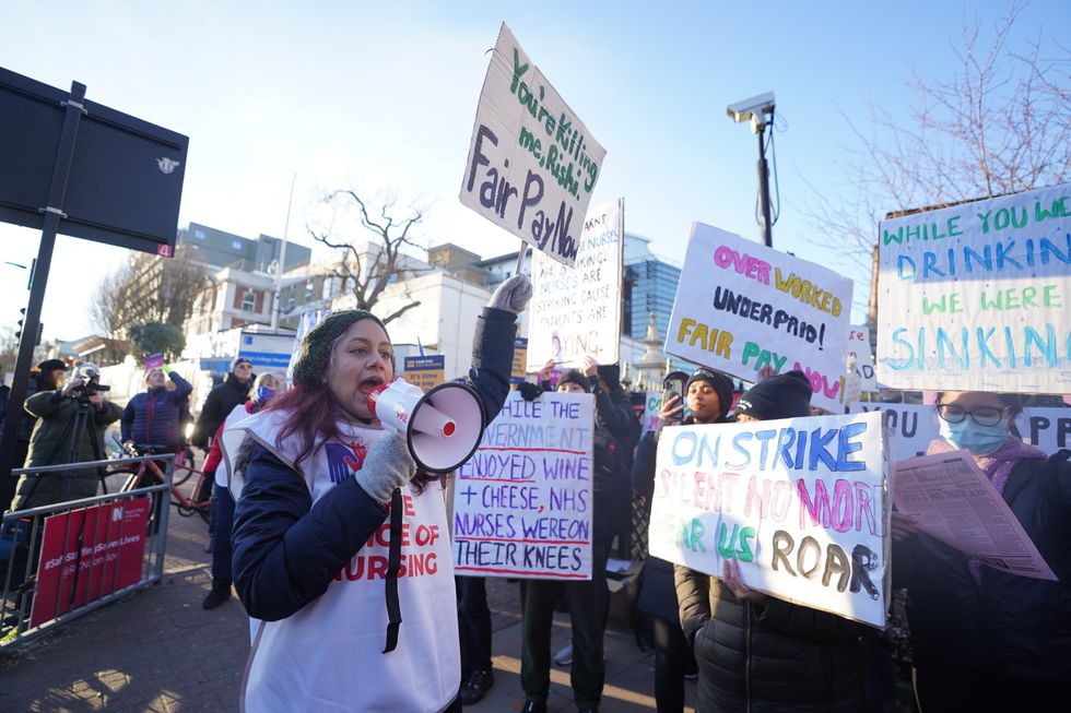 Strikes: Thousands of nurses in England have started their two day strike over pay