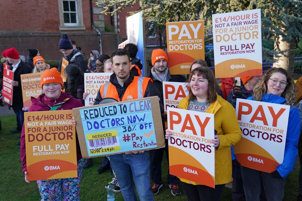 Striking junior doctors