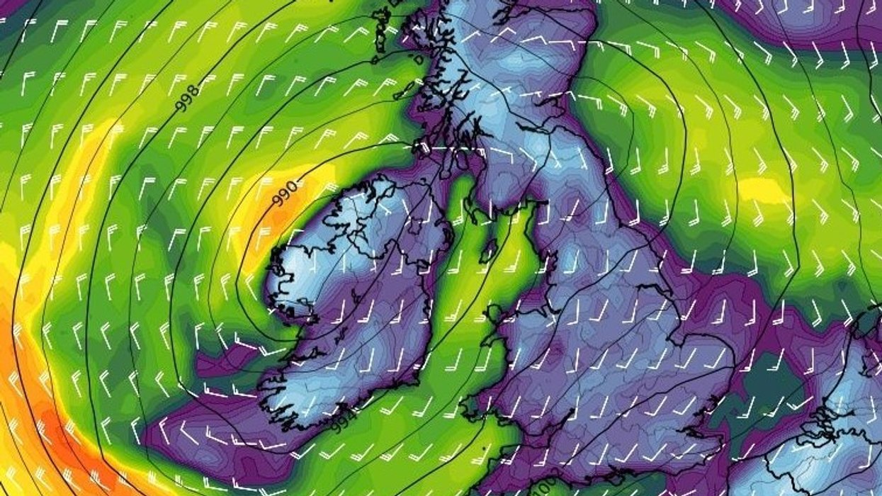 Strong winds are expected across the United Kingdom on Friday and Saturday
