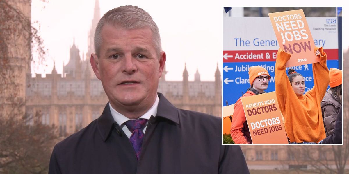 Tories vow to BAN doctors from striking as BMA members begin ‘unacceptable’ five-day walkout Tories vow to BAN doctors from striking as BMA members begin ‘unacceptable’ five-day walkout