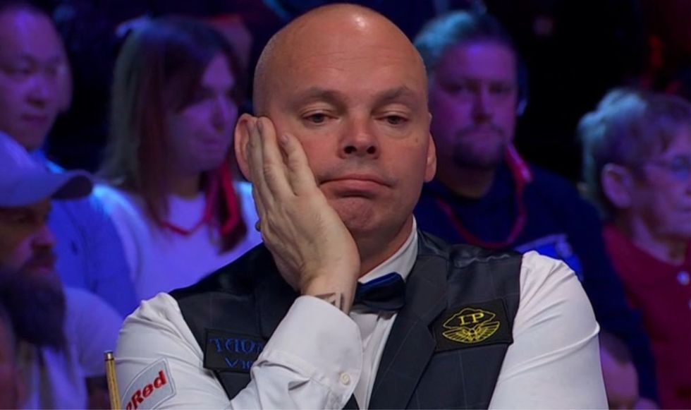 Stuart Bingham was far from happy
