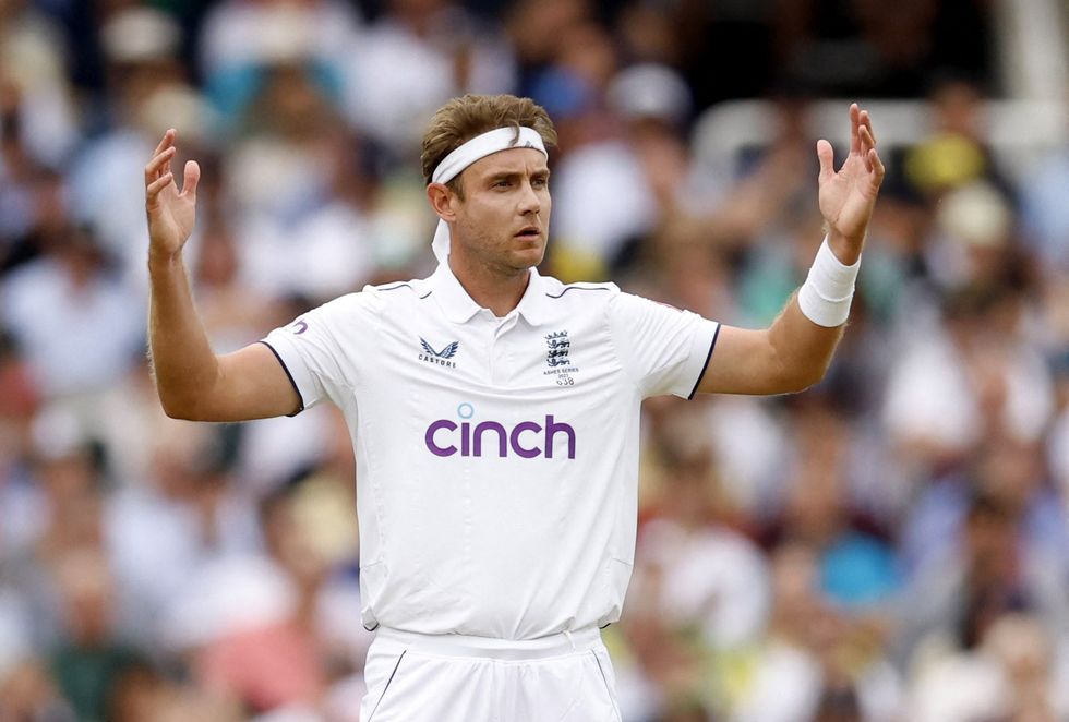 Stuart Broad was unable to bowl the first ball of the second over before chaos struck