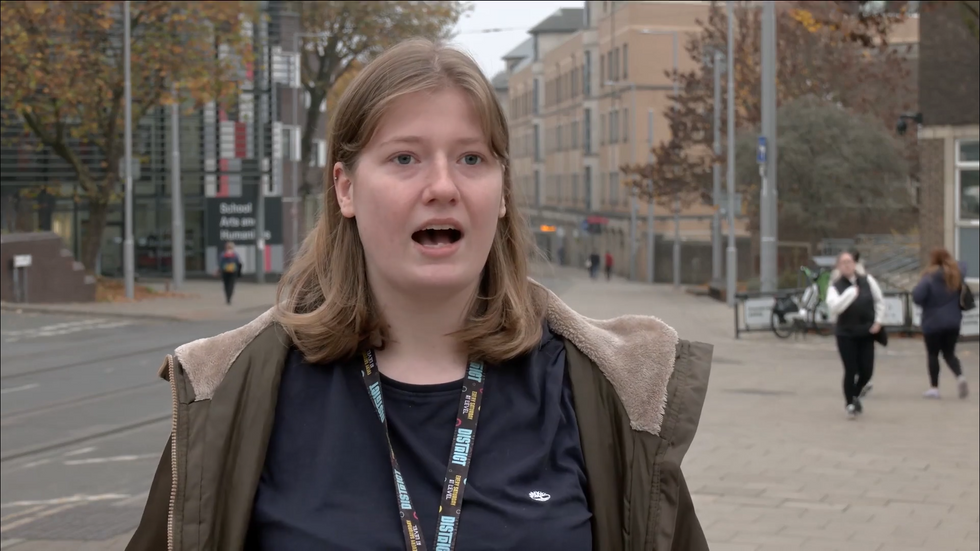 Student speaking about tuition fees
