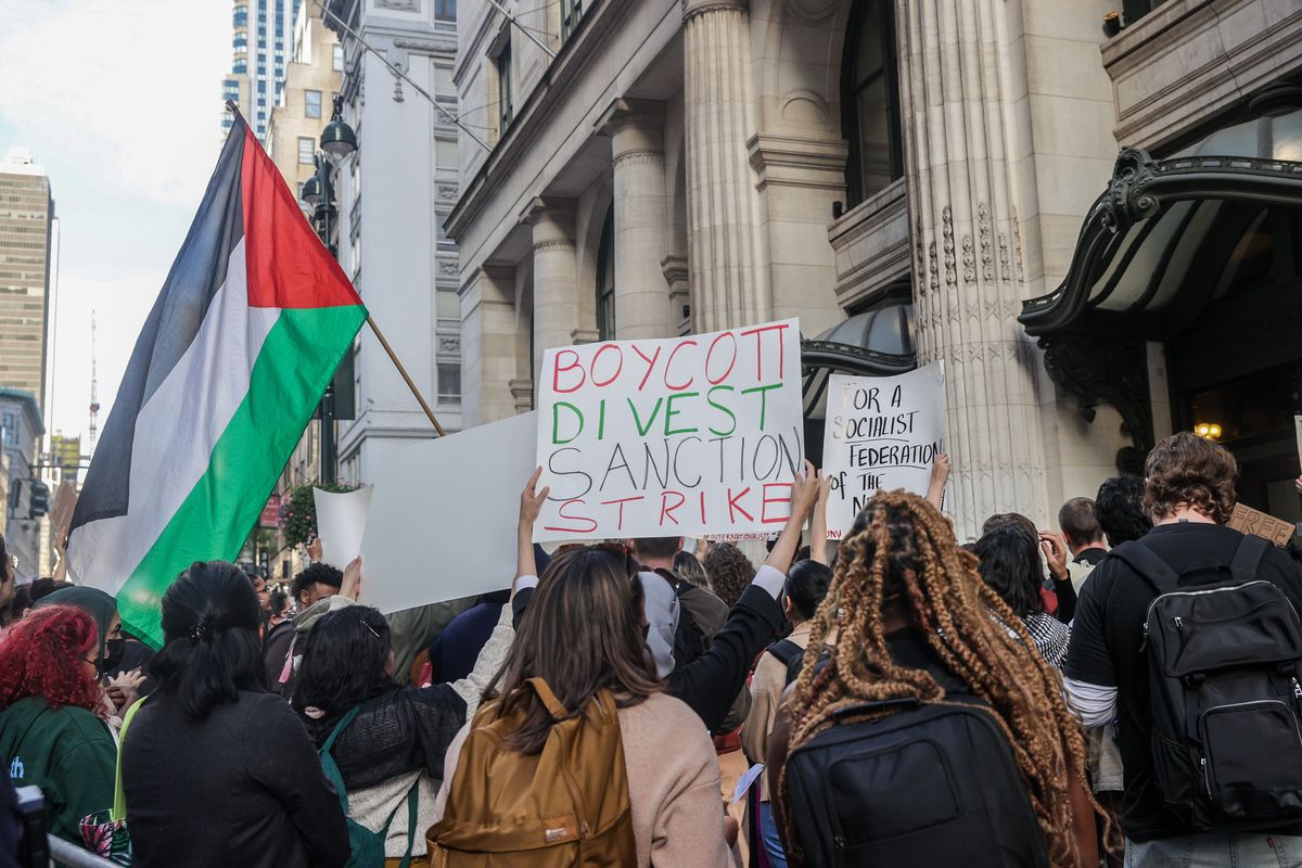 Students from campuses across the United States took part in a national student walkout in support of Palestinians
