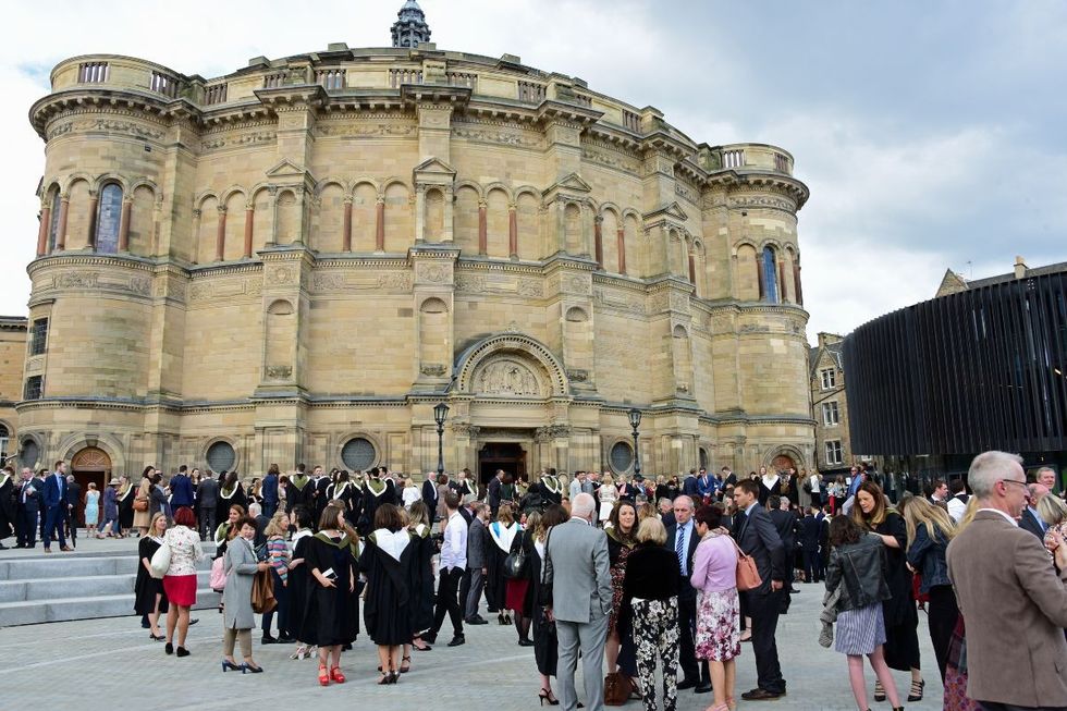 Students graduate from the University of Edinburgh