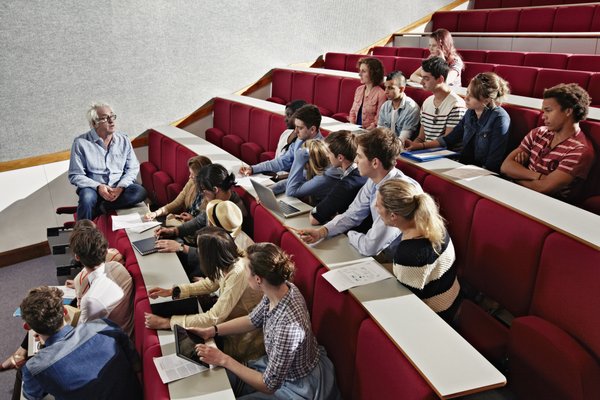 Students in a lecture
