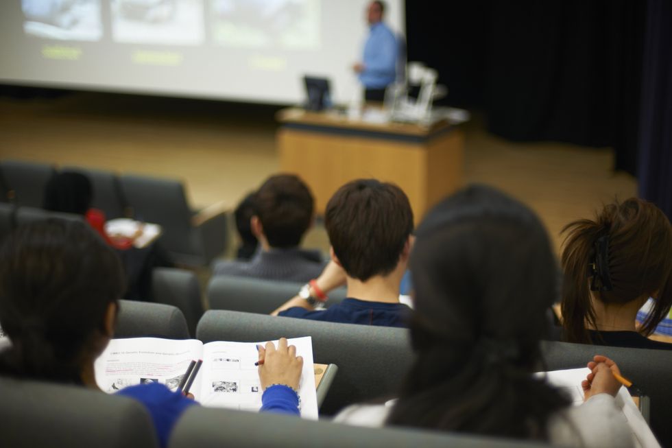 Students in class