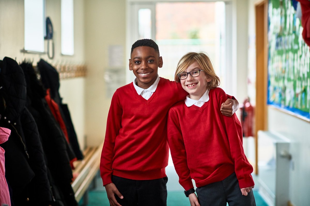 Students wearing jumpers
