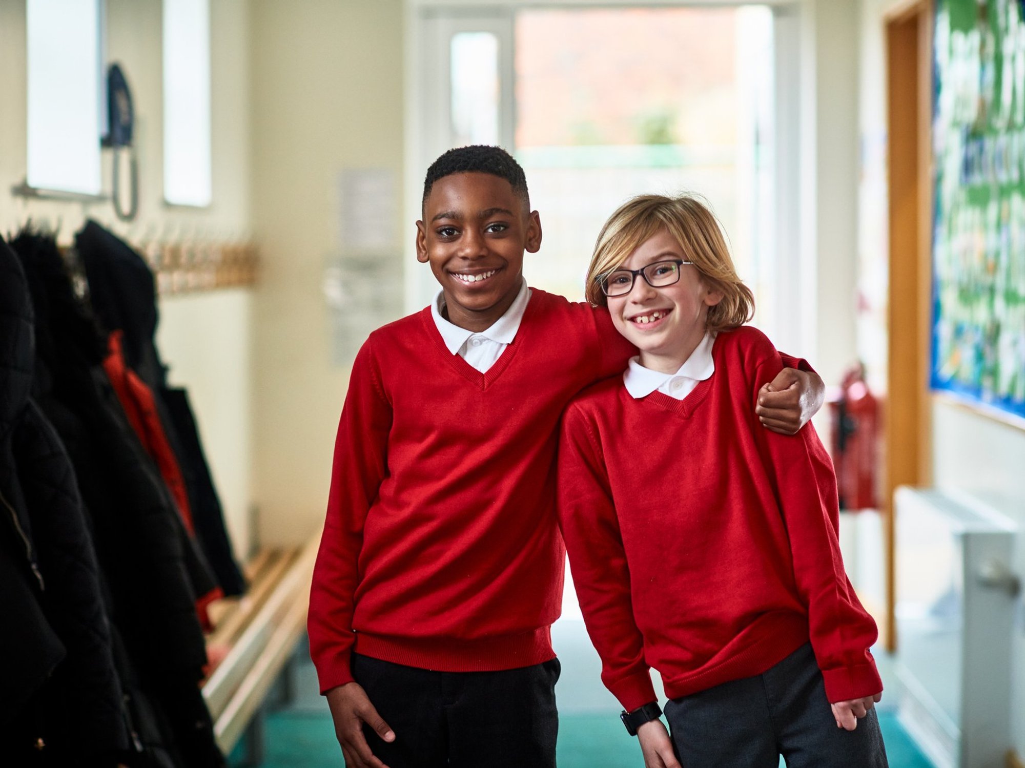 Students wearing jumpers