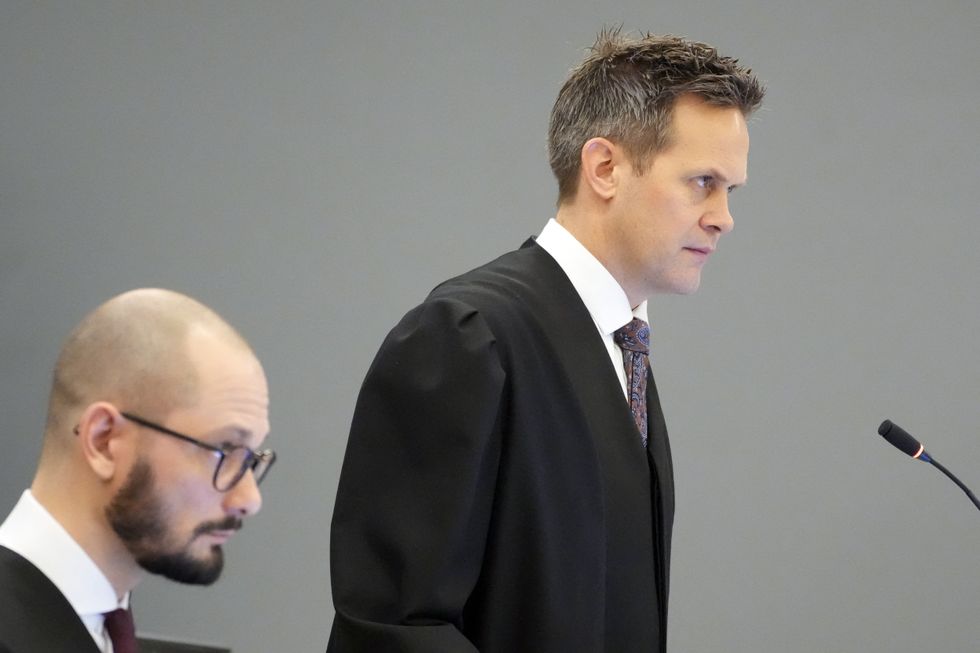 Sturla Henriksboe and police prosecutor Andreas Kruszewski