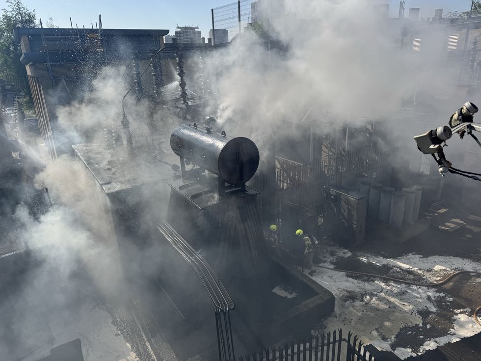 Substation fire Maida Vale