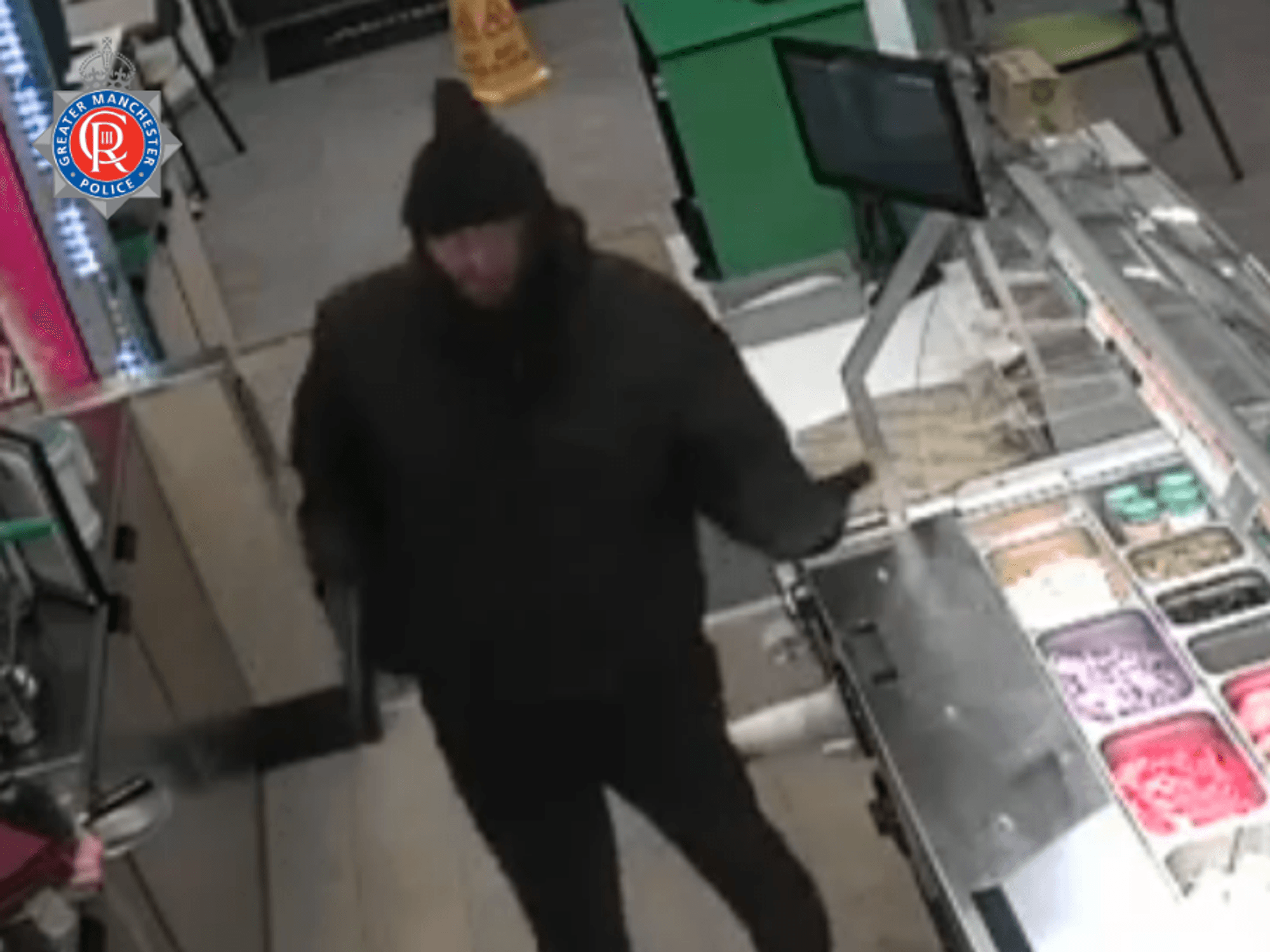 Subway robbery CCTV footage