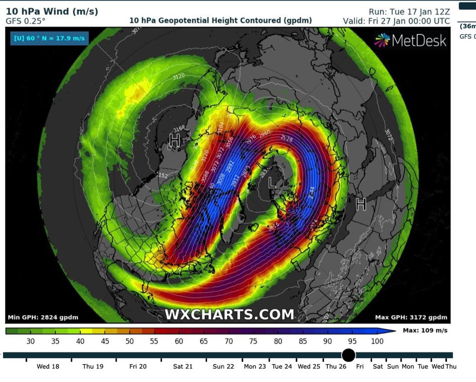 Sudden Stratospheric Warming: Polar winds show signs of moving over the UK in a major new snow threat