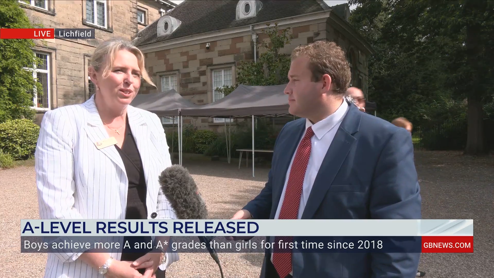 Sue Hannam, the Headteacher at Lichfield Cathedral School