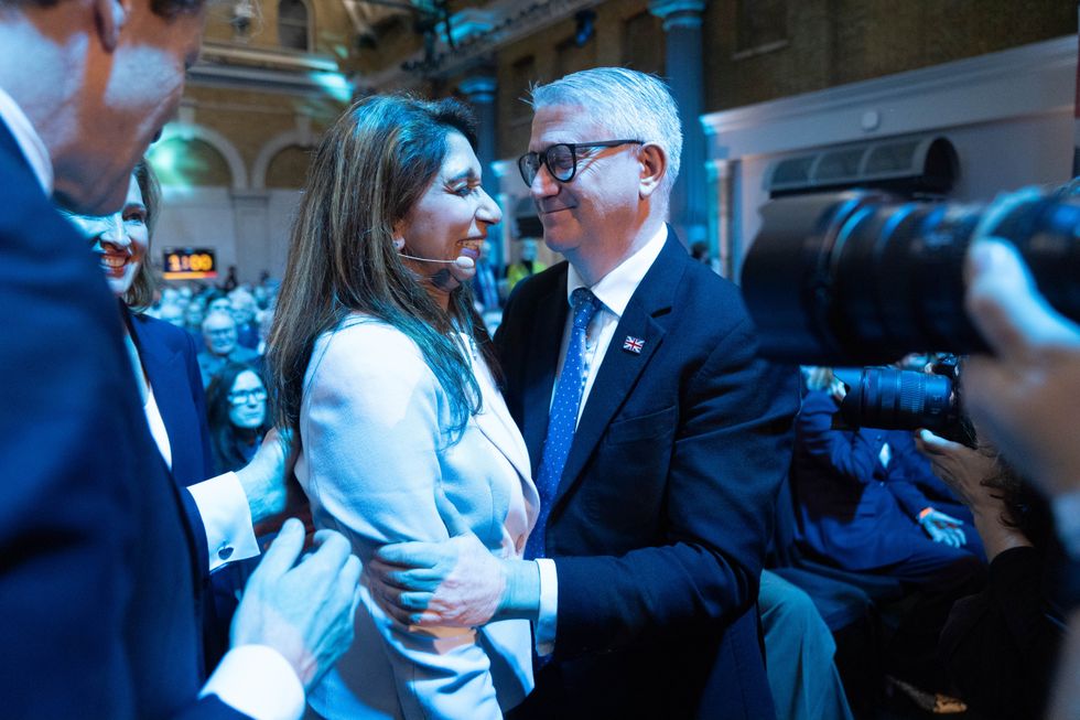 Suella Braverman and Andrew Rosindell