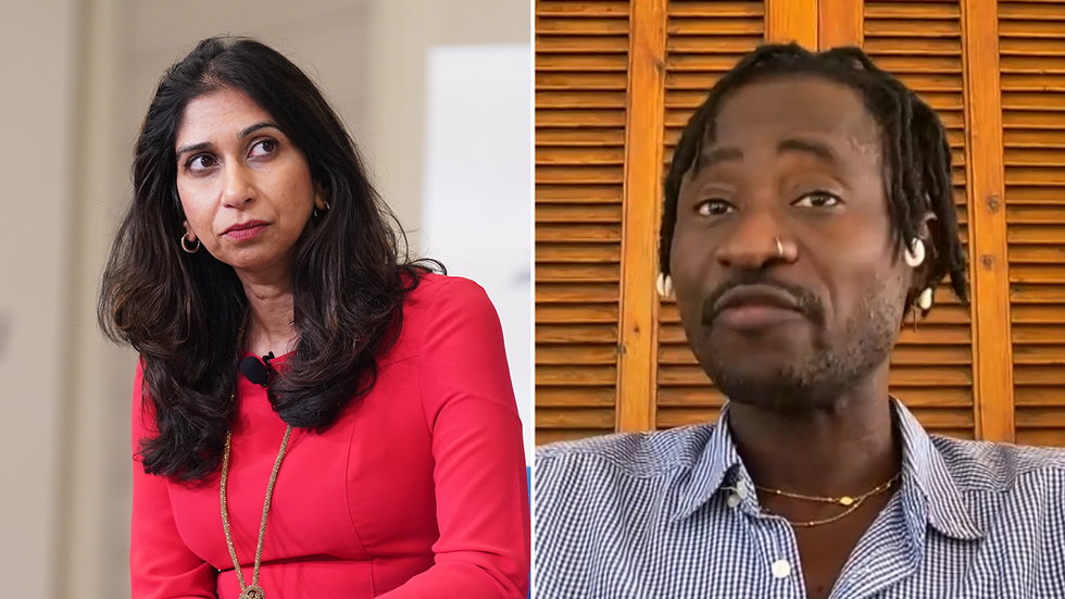 Suella Braverman and Bisi Alimi