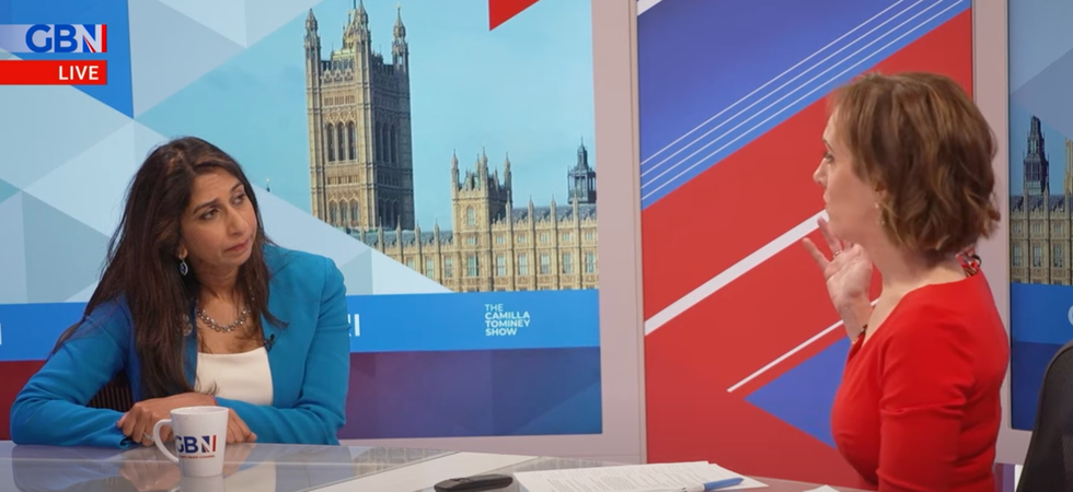 Suella Braverman and Camilla Tominey