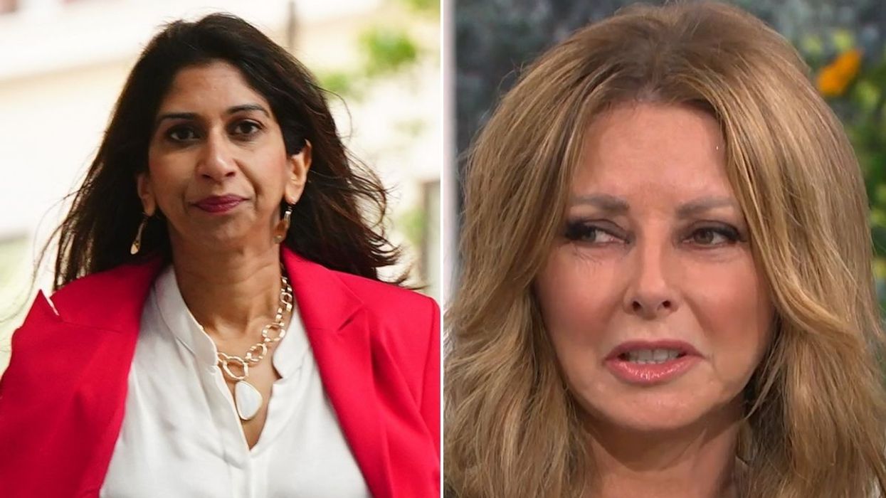 Suella Braverman and Carol Vorderman