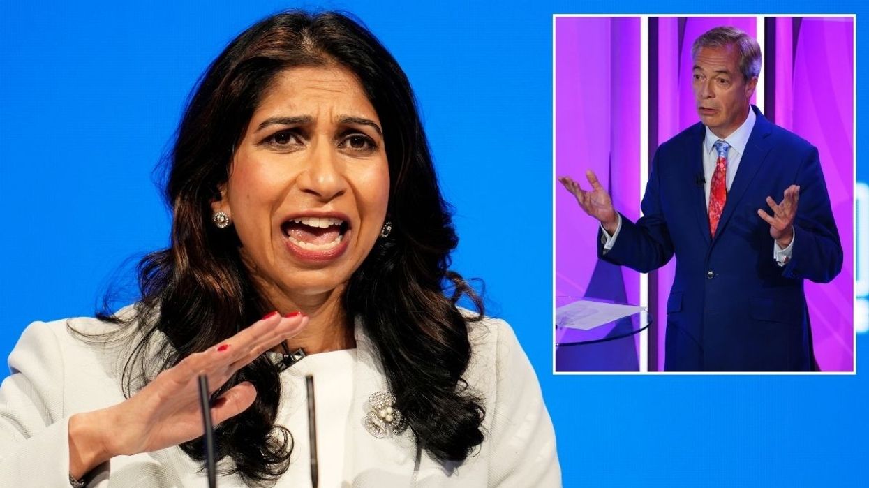 Suella Braverman and Nigel Farage