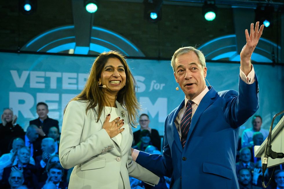 Suella Braverman and Nigel Farage