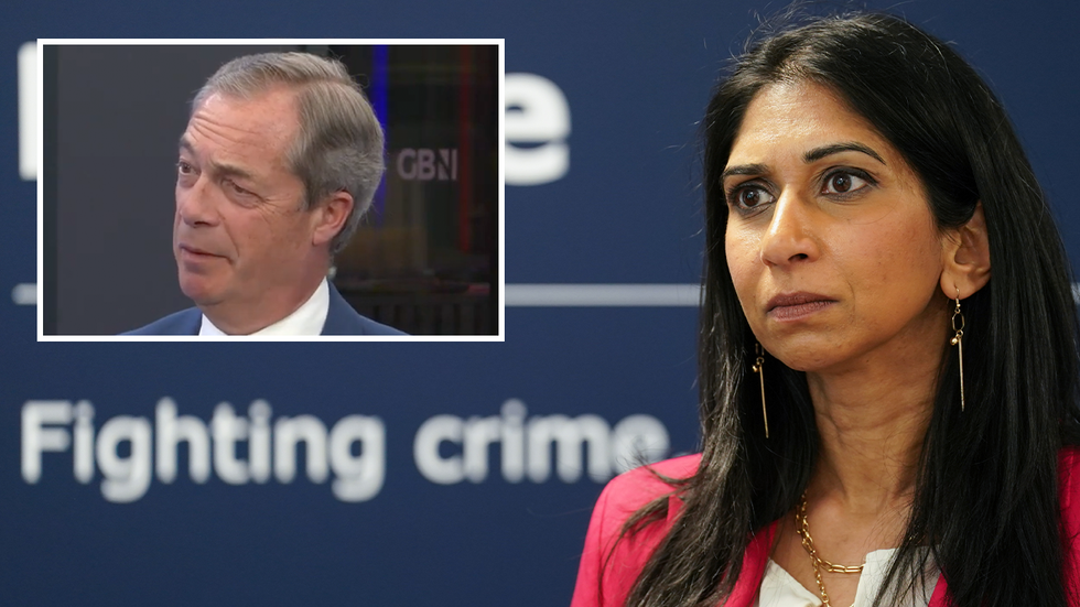 Suella Braverman and Nigel Farage