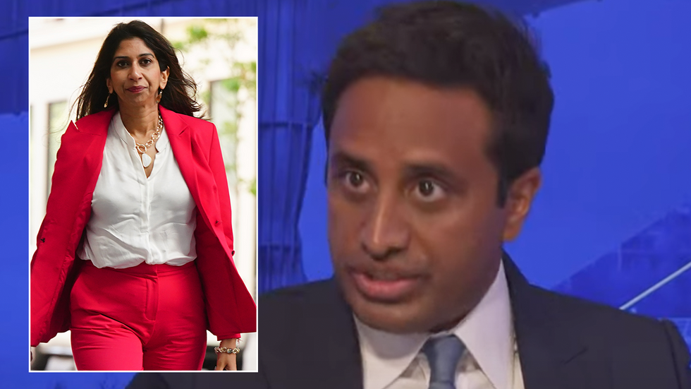 Suella Braverman and Zia Yusuf