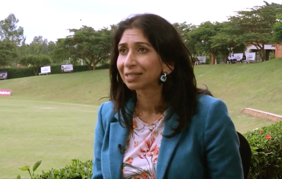Suella Braverman being interviewed