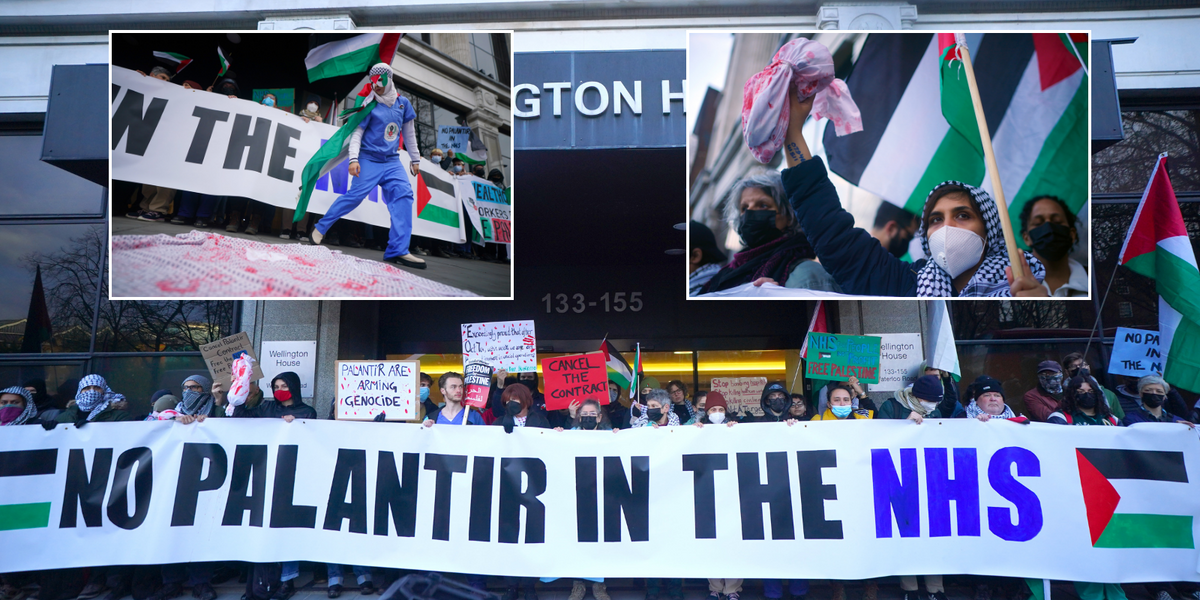 NextImg:Palestine activists now target the NHS as health service's HQ bombarded