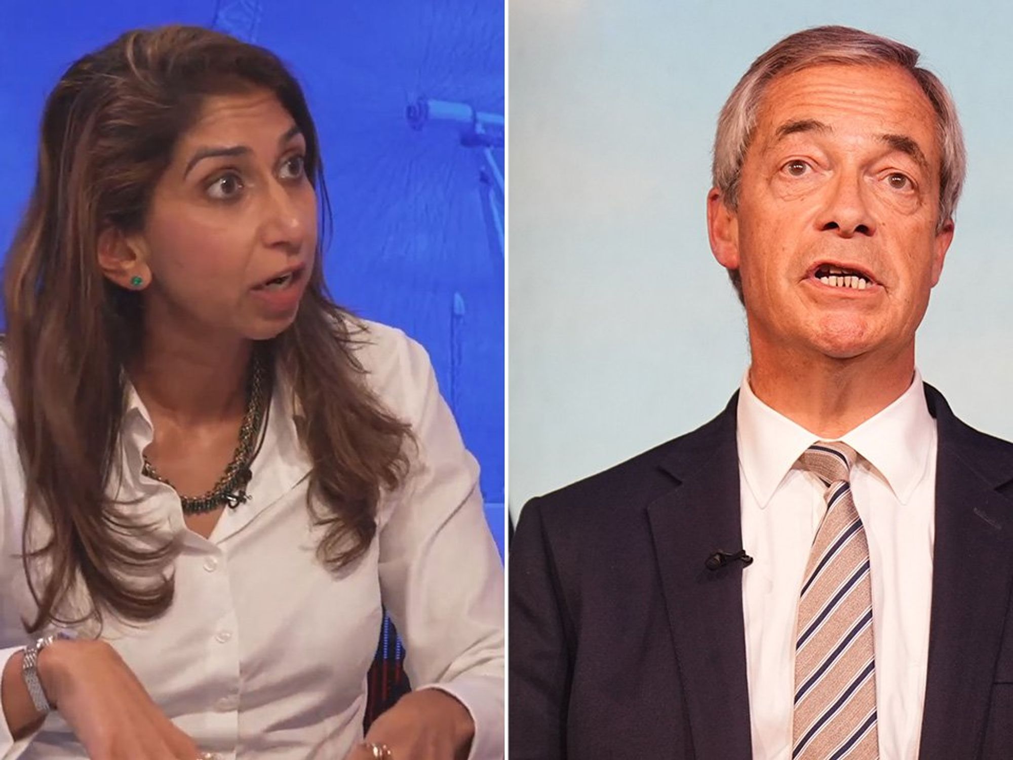 'He speaks for Britons!' Suella Braverman backs Nigel Farage to be 'called more' amid PMQs protest