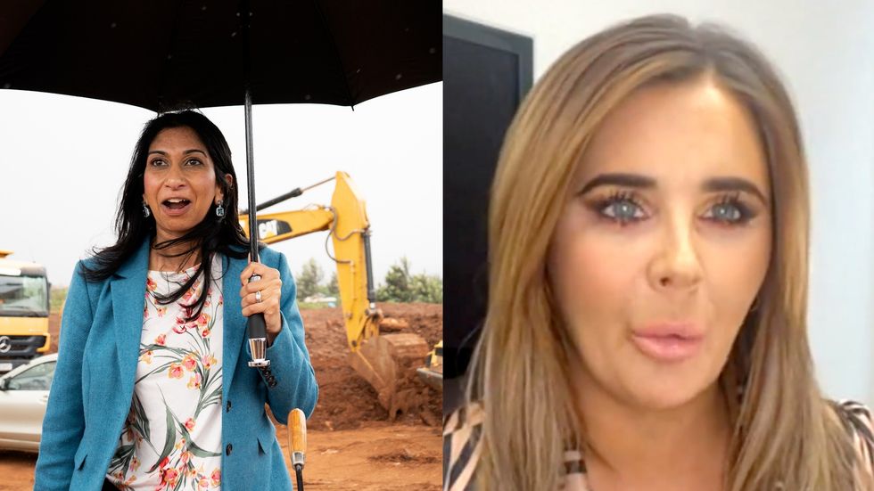 Suella Braverman in Rwanda and Rebecca Jane