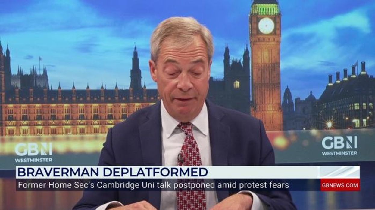 Suella Braverman fumes ‘far-left extremists are out of control’ after Cambridge speech is shut down by pro-Palestine ‘bullies’