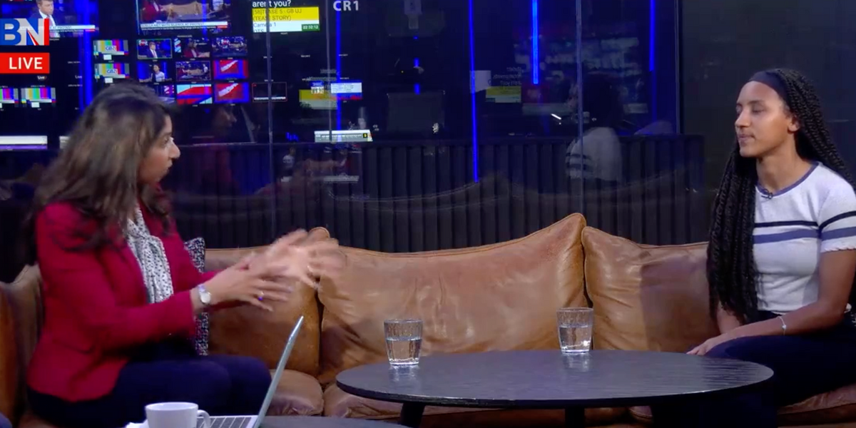 NextImg:WATCH Pro-Palestine student's STAGGERING claim during Braverman clash