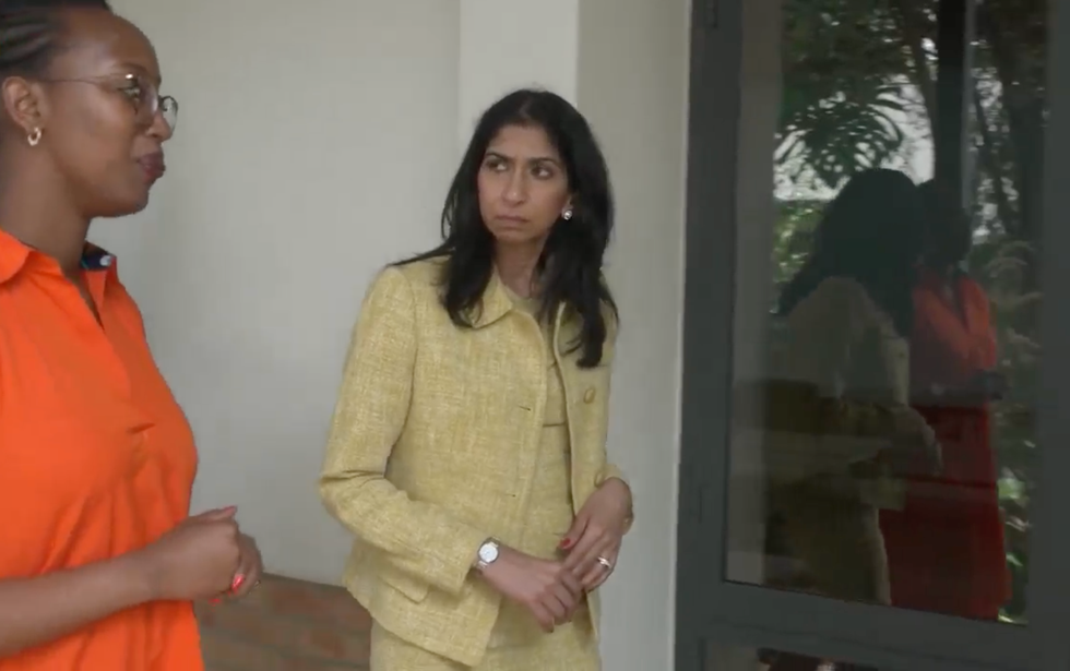 Suella Braverman on a tour in Rwanda