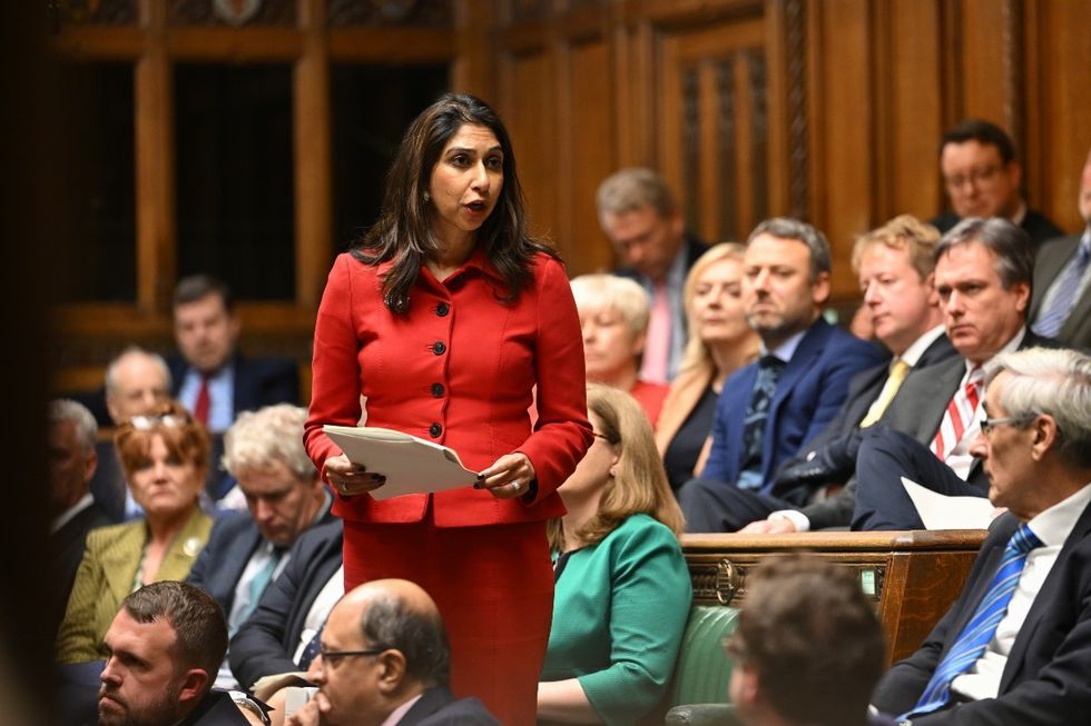 Suella Braverman speaking in the Commons