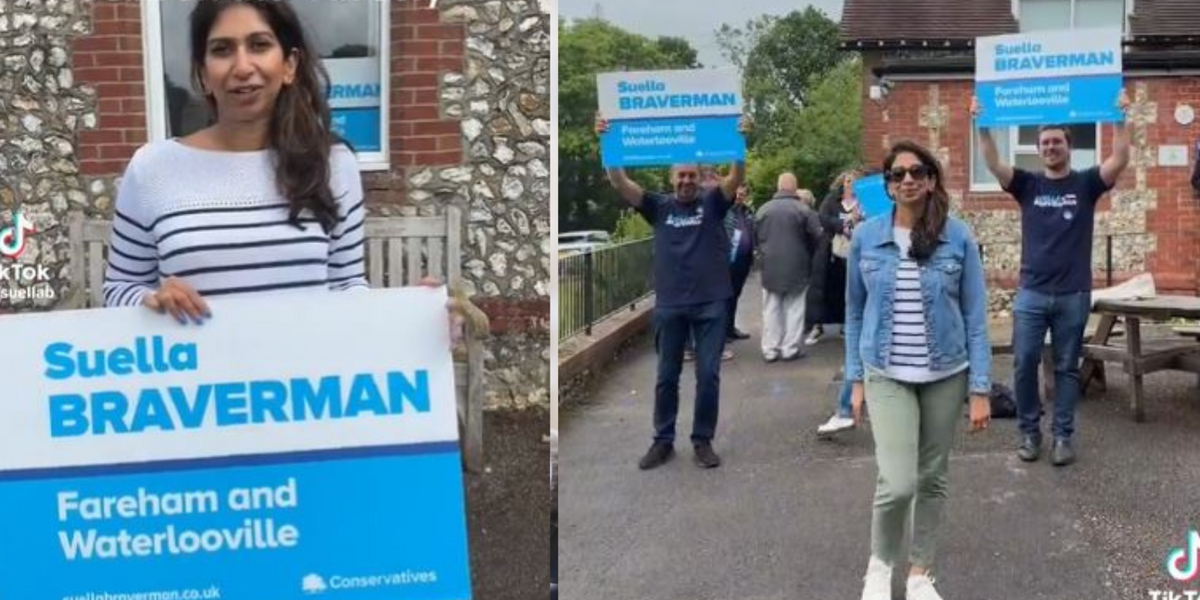 NextImg:Suella Braverman branded 'war criminal' as Left react to her TikTok campaign videos