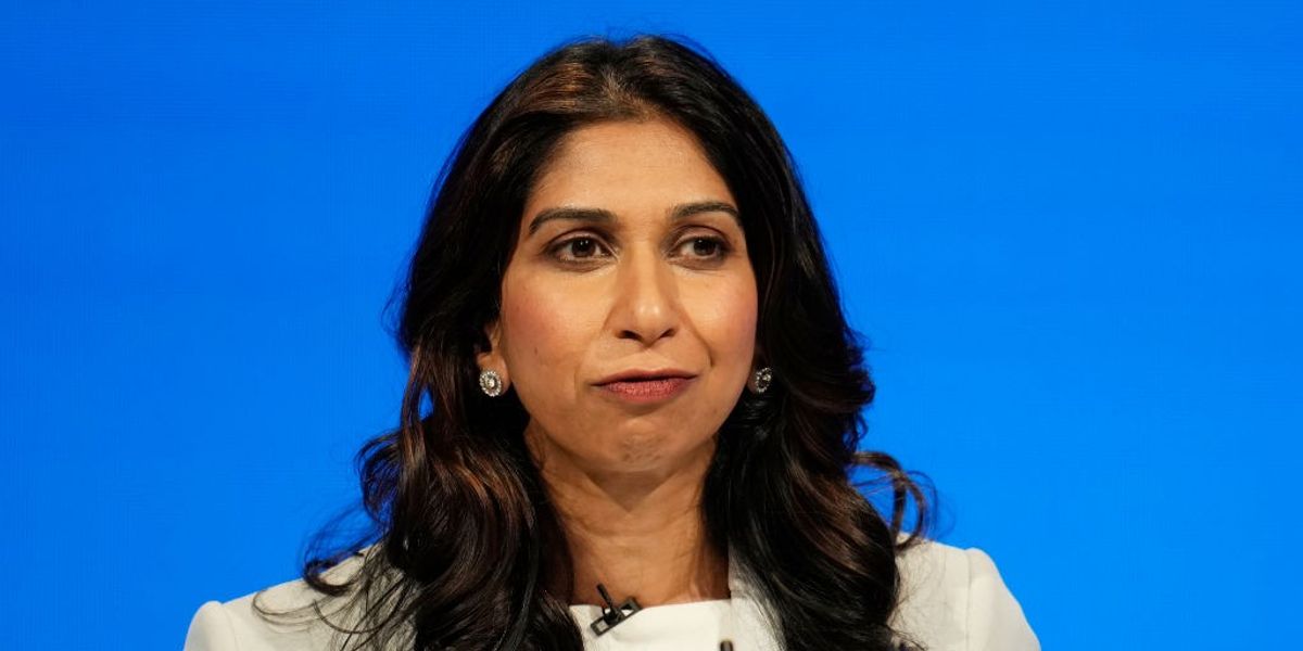 NextImg:'National embarrassment!' Suella Braverman blasts 'woke policing' after pensioner arrested for 'thought crime' tweet