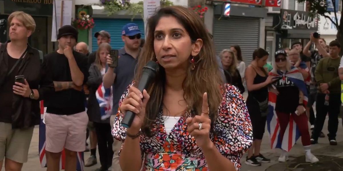 NextImg:Suella Braverman hails constituents for 'standing up for our country' after asylum housing U-turn: 'Enough is enough!'