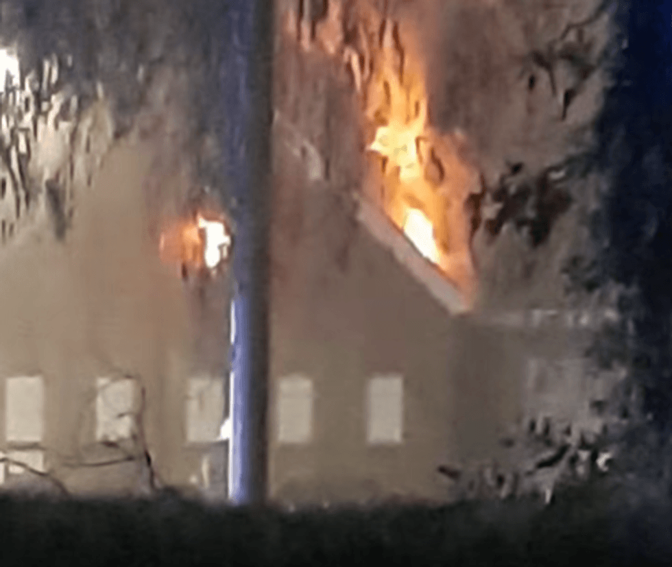 Huge fire engulfs Suffolk railway with all trains cancelled as smoke billows through the night sky