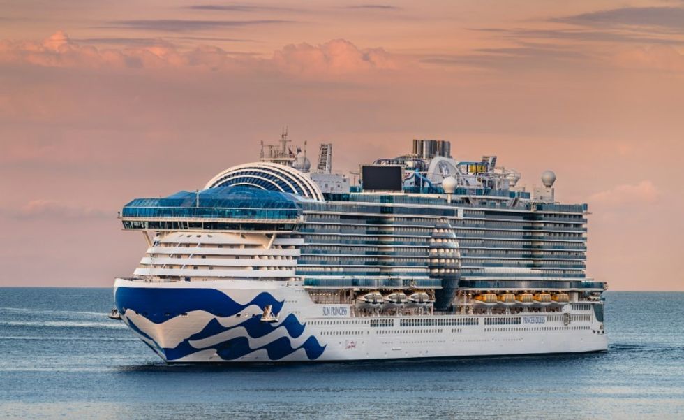 Sun Princess on sea