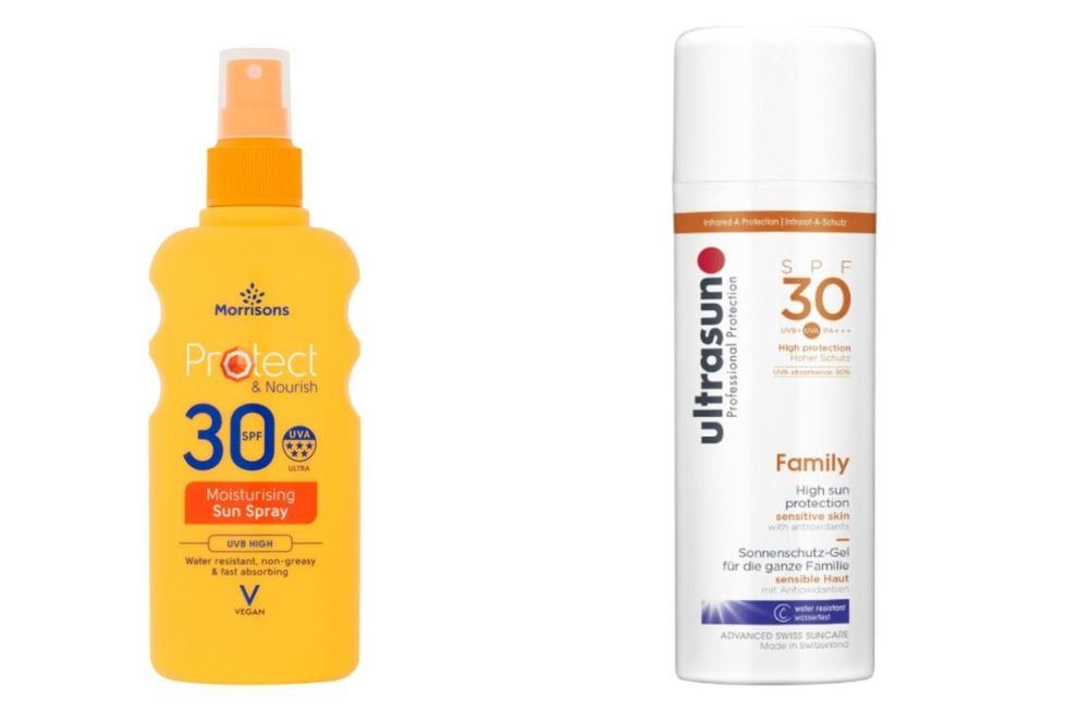 SUN SPRAYS FROM ULTRASUN AND MORRISONS