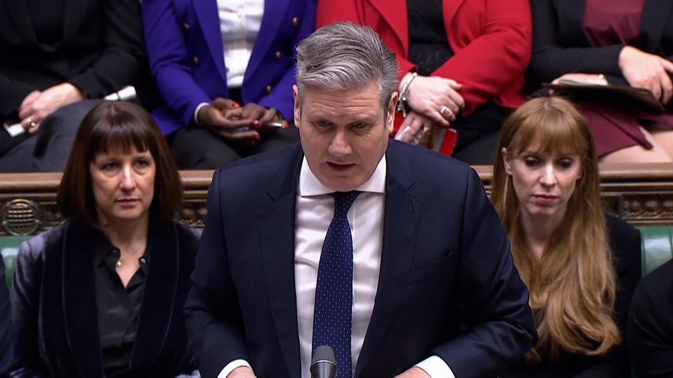 Sunak avoided answering the question before Starmer said the crisis facing the NHS is the fault of the Conservatives.