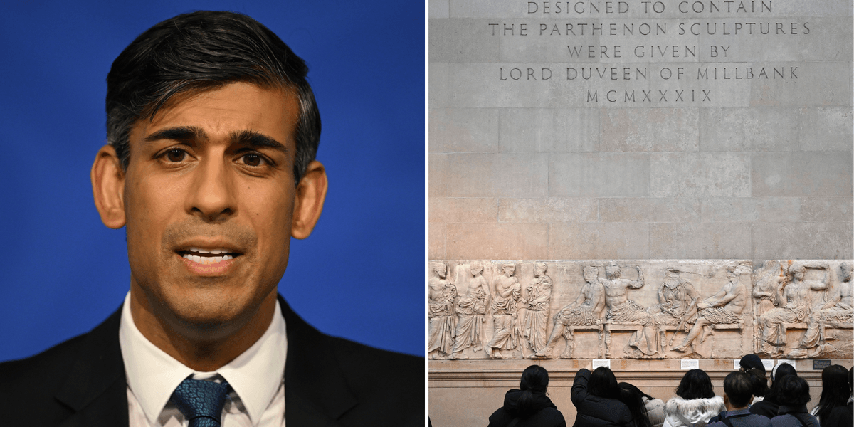 Rishi Sunak completely rules out return of Elgin Marbles as row with Greek PM escalates Rishi Sunak completely rules out return of Elgin Marbles as row with Greek PM escalates