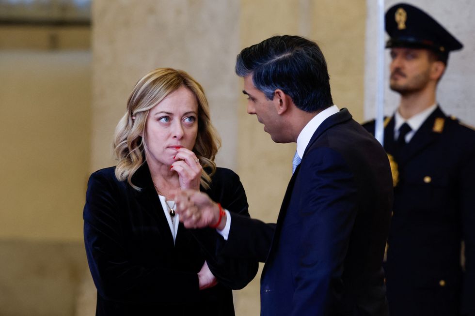 Sunak speaks with Meloni in Rome