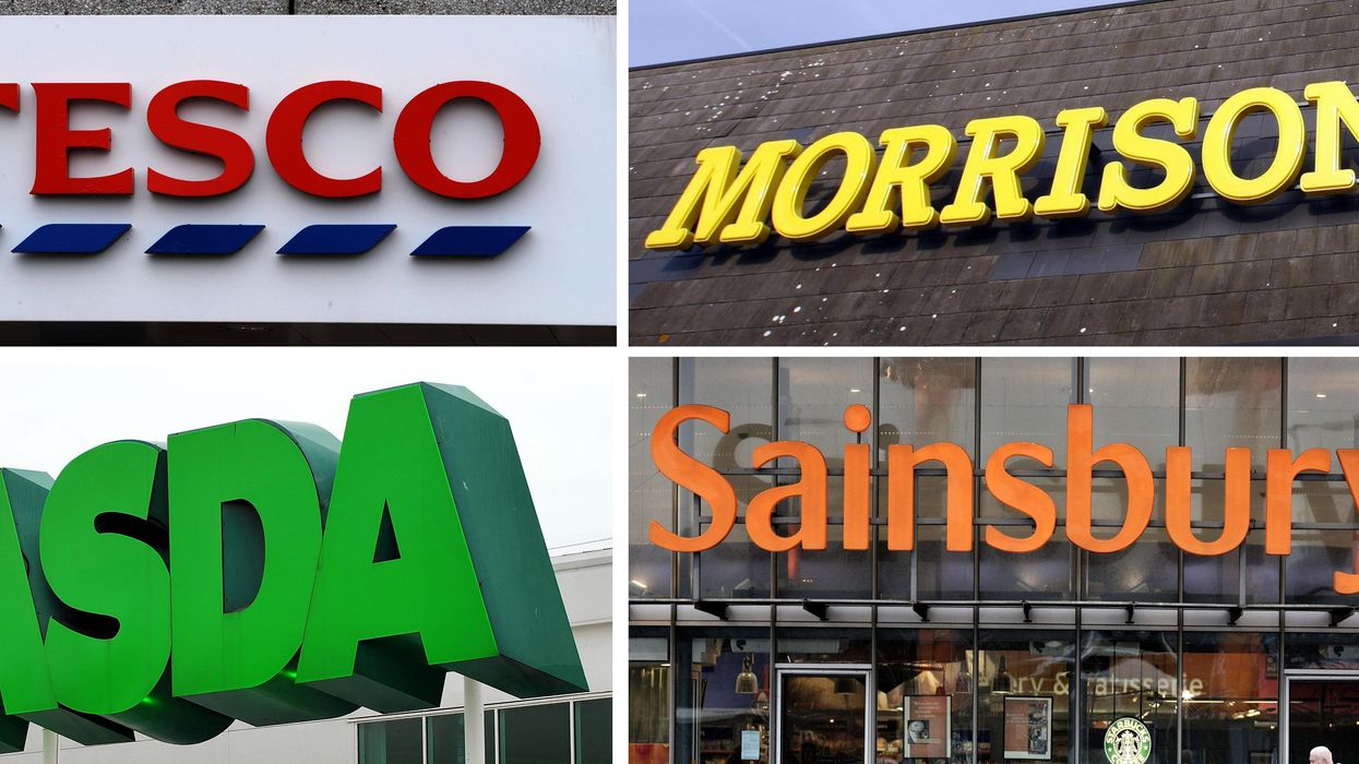 Supermarket shelves / Asda, Tesco