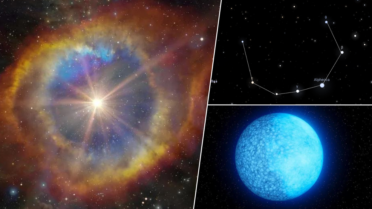 Supernova/Corona Borealis/White dwarf star