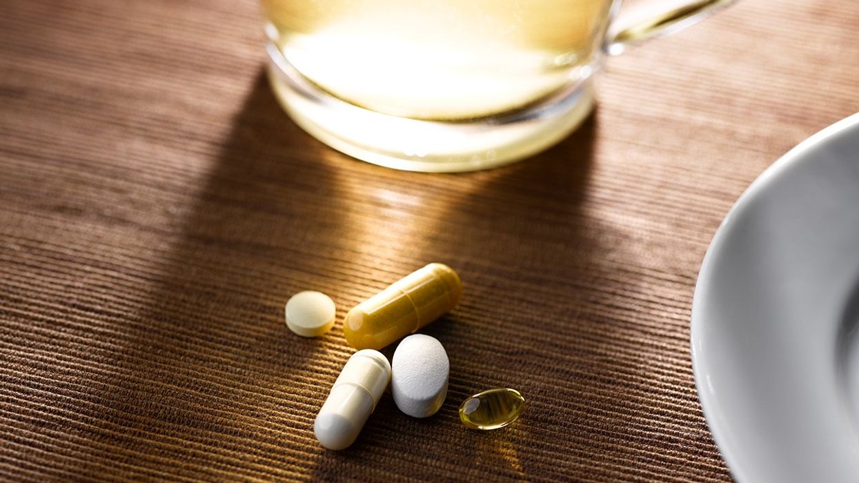 Supplement on a table