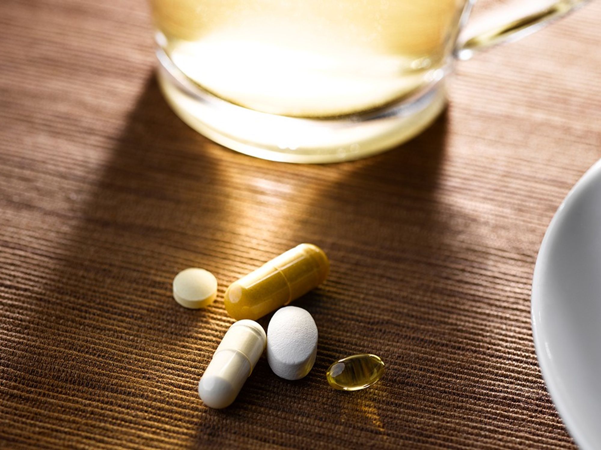 Supplement on a table