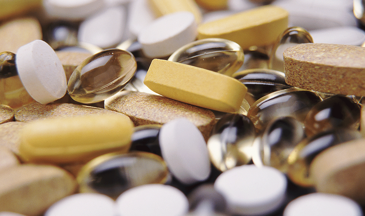 supplement stock image