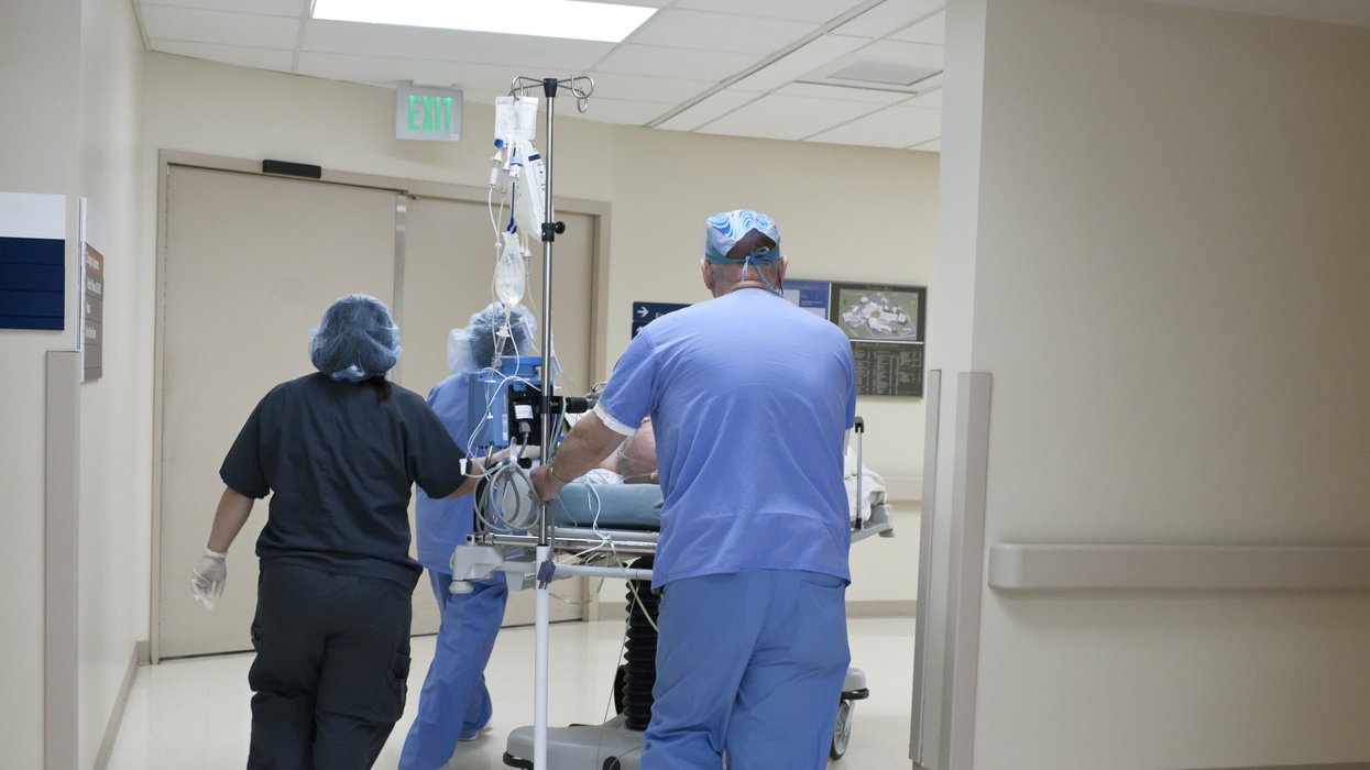 Surgeons rushing patient through A&A