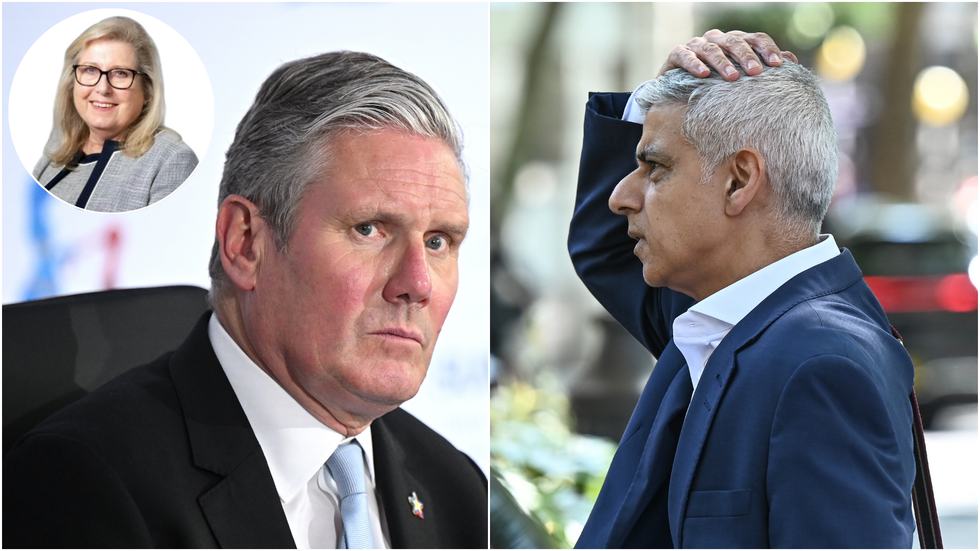 Susan Hall, Keir Starmer and Sadiq Khan